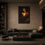Tenebrism Wall Art Canvas Print | Chiaroscuro Figure Artwork - Image 2