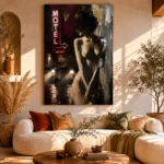 Motel Noir Nude Wall Art Canvas Print - Image 11