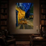 Van Gogh Cafe Terrace at Night Famous Art Prints Canvas Print - Image 11