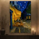 Van Gogh Cafe Terrace at Night Famous Art Prints Canvas Print - Image 3