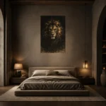 Tenebrism Lion Animal Wall Art Canvas Print - Image 4