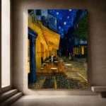 Van Gogh Cafe Terrace at Night Famous Art Prints Canvas Print - Image 5