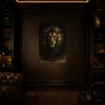 Tenebrism Lion Animal Wall Art Canvas Print - Image 7