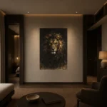 Tenebrism Lion Animal Wall Art Canvas Print - Image 8