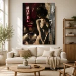 Motel Noir Nude Wall Art Canvas Print - Image 9