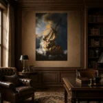 Rembrandt’s Storm on the Sea of Galilee Famous Art Print - Image 9