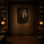 Tenebrism Lion Animal Wall Art Canvas Print - Image 10