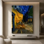 Van Gogh Cafe Terrace at Night Famous Art Prints Canvas Print - Image 10