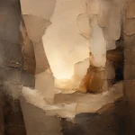 Luminous Neutral Abstract Wall Art Canvas Print