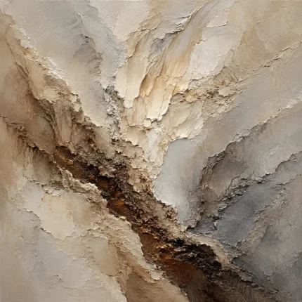 Stone Vein Textured Abstract Wall Art Canvas Print