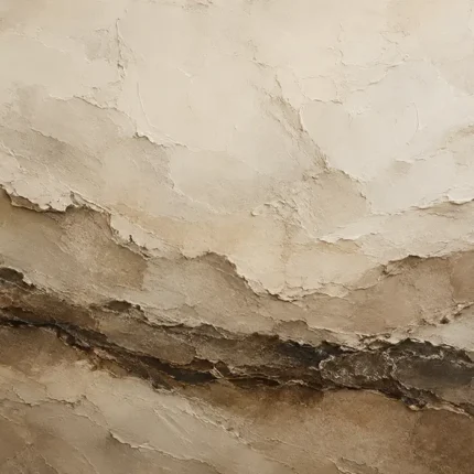 Weathered Horizon Textured Abstract Wall Art Canvas Print