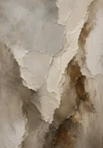 Vertical Stone Vein Textured Abstract Wall Art Canvas Print