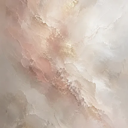 Blush Ivory Neutral Abstract Wall Art Canvas Print