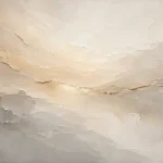 Champagne Horizon Neutral Abstract Wall Art Canvas Print