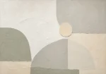 Sage Arch Neutral Abstract Wall Art Canvas Print