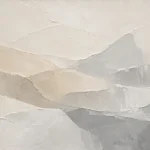 Layered Hills Neutral Abstract Wall Art Canvas Print