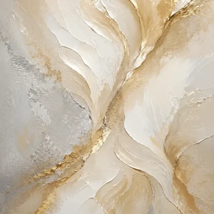 Gilded Veil Gold Abstract Wall Art Canvas Print