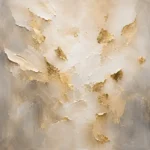 Gilded Fragment Field Gold Abstract Wall Art Canvas Print