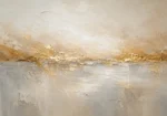 Gilded Meridian Gold Abstract Wall Art Canvas Print