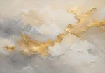 Aureate Cloudscape Gold Abstract Wall Art Canvas Print