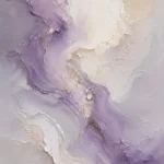 Lavender Veil Fluid Abstract Wall Art Canvas Print