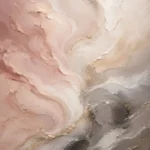 Blush Stone Flow Fluid Abstract Wall Art Canvas Print