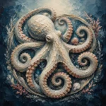 Ivory Octopus Sea Life Wall Art Canvas Print