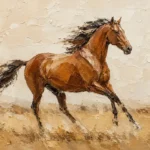Sunset Horse Trio Horse Wall Art Canvas Print