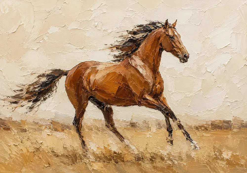 Sunset Horse Trio Horse Wall Art Canvas Print