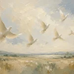 Flying White Doves Bird Wall Art Canvas Print