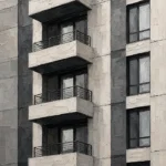 Stacked Balcony Modern Architecture Wall Art Canvas Print