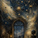 Celestial Observatory Zodiac Wall Art Canvas Print