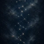 Midnight Celestial Path Constellation Wall Art Canvas Print