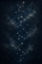 Midnight Celestial Path Constellation Wall Art Canvas Print