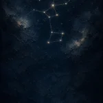 Northern Star Cluster Constellation Wall Art Canvas Print