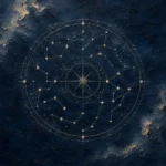 Celestial Zodiac Map Constellation Wall Art Canvas Print