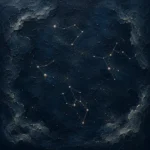 Scattered Star Field Constellation Wall Art Canvas Print
