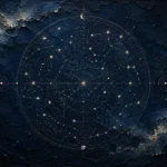 Celestial Sphere Chart Constellation Wall Art Canvas Print