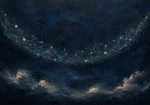 Starlit Celestial Arc Constellation Wall Art Canvas Print