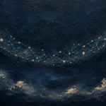 Starlit Celestial Arc Constellation Wall Art Canvas Print