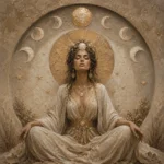 Moon Sanctuary Celestial Feminine Wall Art Canvas Print