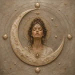 Lunar Oracle Celestial Feminine Wall Art Canvas Print