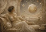 Celestial Observatory Muse Celestial Feminine Wall Art Canvas Print