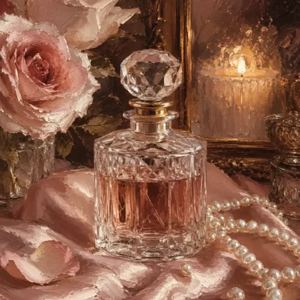 Crystal Perfume Romantic Bedroom Wall Art Canvas Print
