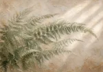 Soft Fern Fronds Botanical Bedroom Wall Art Canvas Print