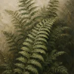 Fern Leaves Botanical Wall Art Canvas Print