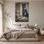 Moonlit Window Bedroom Wall Art Canvas Print - Image 11