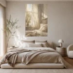 Sunlit Window Bedroom Wall Art Canvas Print - Image 11
