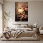 Rose Lamp Bedroom Wall Art Canvas Print - Image 11