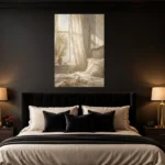 Sunlit Window Bedroom Wall Art Canvas Print - Image 5